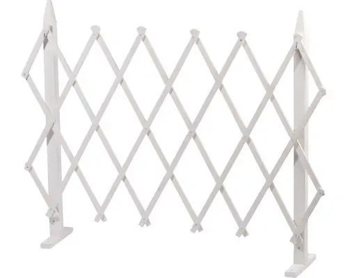 Rankgitter faltbar aus Holz 110 x 25 x 80 cm weiß