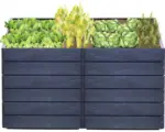 Hornbach Hochbeet klassisch GARANTIA Ergo Quadro 2 L inkl. Flora-Wassersparsystem 75 160 x 80 x 75 cm stone
