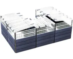 Hochbeet klassisch GARANTIA Ergo Quadro Turbo Plus U L 80 inkl. Flora-Wassersparsystem 240 x 160 x 80 cm wood