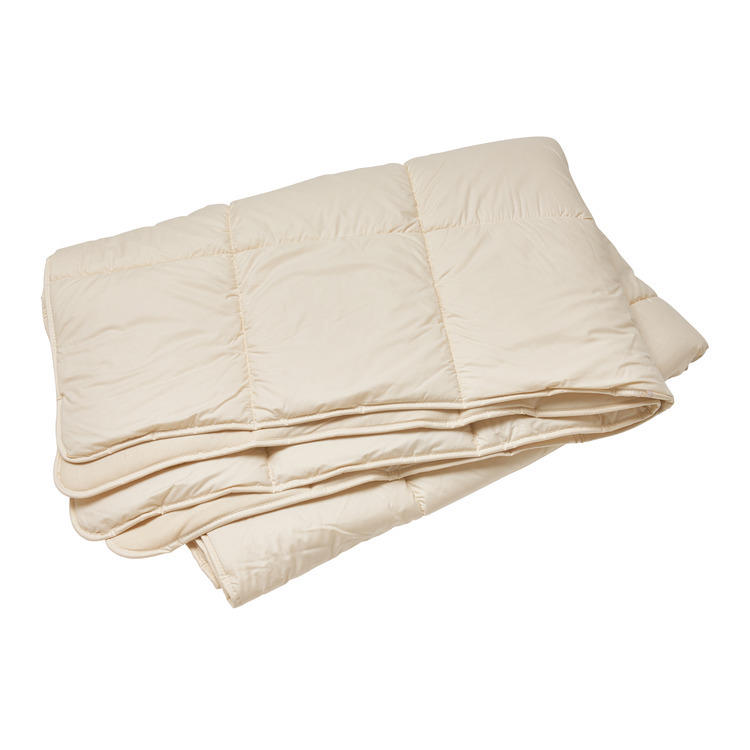 Duvet Luna-Bio-Wolle Medium, coton bio, blanc