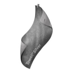 Asciugamano sportivo STRYVE, materiale misto, grigio/argento