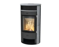 Kaminofen Fireplace Durango Speckstein 6 kW mit Holzfach und Wärmefach