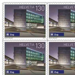 Timbres CHF 1.30 «Zug», Feuille de 10 timbres