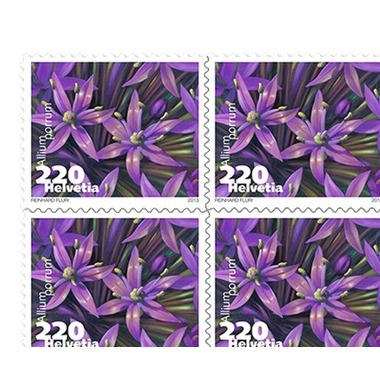 Timbres CHF 2.20 «Poireau», Feuille de 10 timbres
