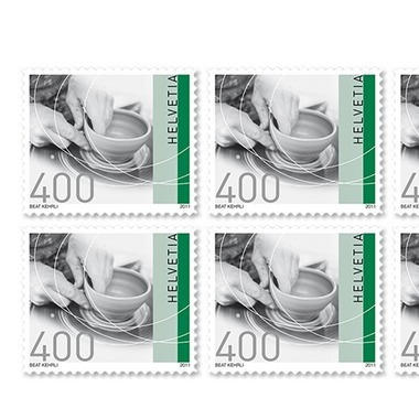 Timbres CHF 4.00 «Artisanat traditionnel en Suisse», Feuille de 10 timbres
