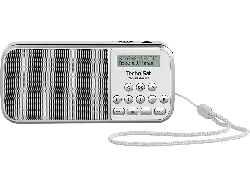 Technisat TECHNIRadio RDR Portables DAB+/UKW-Taschenradio mit LED-Taschenlampenfunktion, Weiß; DAB+ Radio