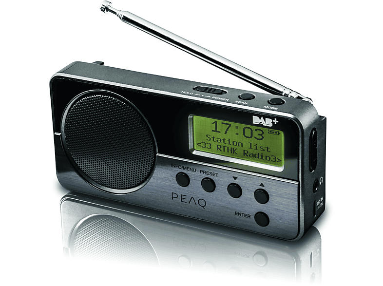 Peaq PRR050-B-1 DAB+ Radio; DAB+ Radio Portable
