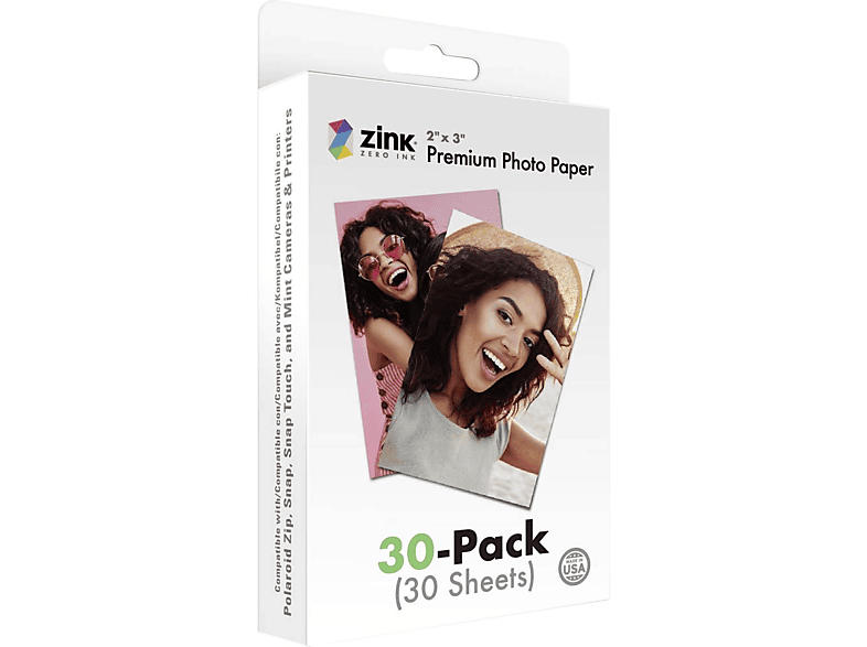Zink Fotopapier ZK230-30, 5x7.5 cm, 30er Pack