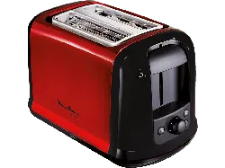 Moulinex LT 261 D Toaster (Metallic-Rot/Schwarz, 850 Watt, Schlitze: 2)