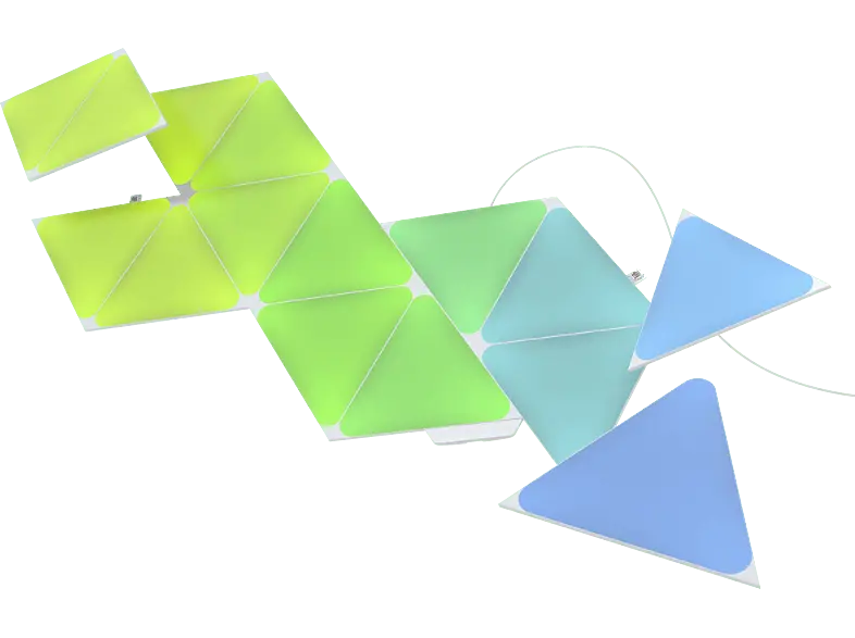 Nanoleaf NL47-6002HX-15PK Shapes Triangles Smart Light Panels Weiß Starter Kit mit 15
