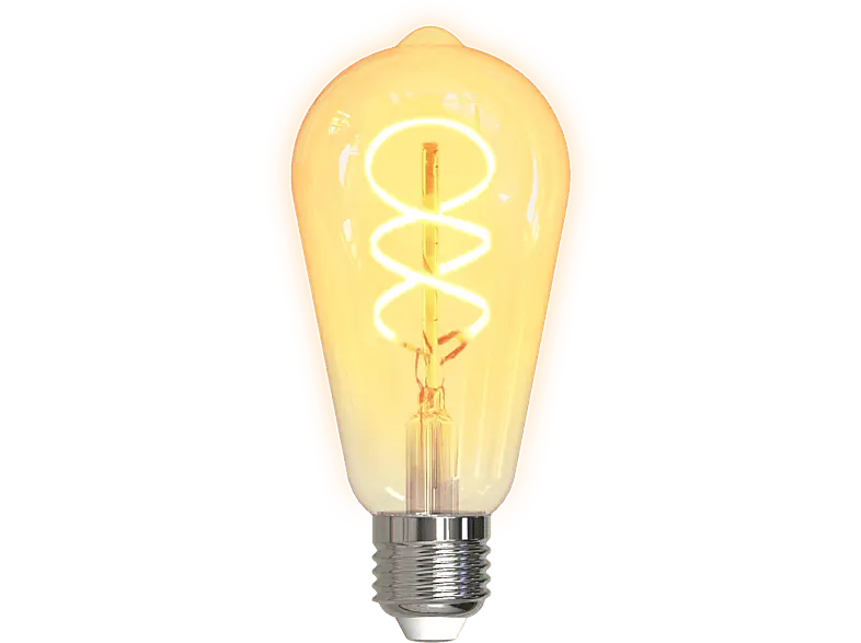 Deltaco Smarte Spiral-LED-Lampe SH-LFE27ST64S, 5.5W, E27, dimmbar, Weiß; LED Lampe