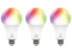Deltaco Smarte LED-Lampe SH-LE27RGB-3P, 3 Stk., 9W, E27, dimmbar, RGB; LED Lampe