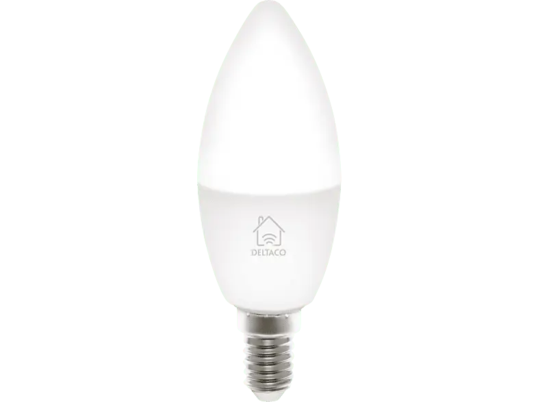 Deltaco Smarte LED-Lampe SH-LE14W, 5W, E14, dimmbar, Weiß; LED Lampe