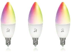 Deltaco Smarte LED-Lampe SH-LE14RGB-3P, 3 Stk., 5W, E14, dimmbar, RGB; LED Lampe