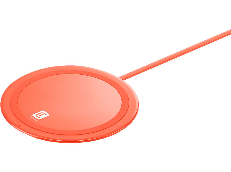 Cellular Line Wireless Charger Neon für Qi-fähige Geräte, Orange; Induktionsladegerät