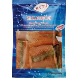 Wildlachsfilet (Oncorhynchus gorbuscha), portioniert, tiefgefroren