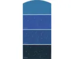 Hornbach Farbmusterkarte Farbtonkarte H28 Glitzer Effekt Intensive Farbwelt blau 21x10 cm