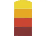 Hornbach Farbmusterkarte Farbtonkarte H19 Glitzer Effekt Soft Farbwelt rot 21x10 cm
