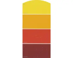 Farbmusterkarte Farbtonkarte H19 Glitzer Effekt Soft Farbwelt rot 21x10 cm