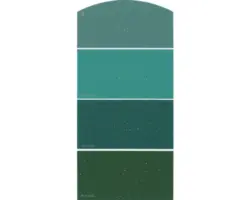 Farbmusterkarte Farbtonkarte H20 Glitzer Effekt Soft Farbwelt grün 21x10 cm