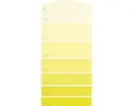 Hornbach Farbmusterkarte B01 Farbwelt gelb 21x10 cm