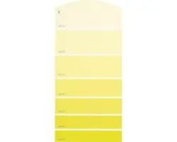 Farbmusterkarte B01 Farbwelt gelb 21x10 cm
