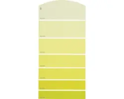 Farbmusterkarte B07 Farbwelt gelb 21x10 cm