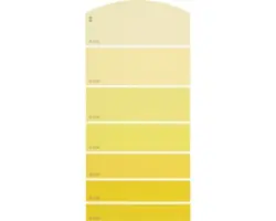 Farbmusterkarte B10 Farbwelt gelb 21x10 cm