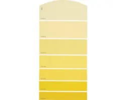 Farbmusterkarte B11 Farbwelt gelb 21x10 cm