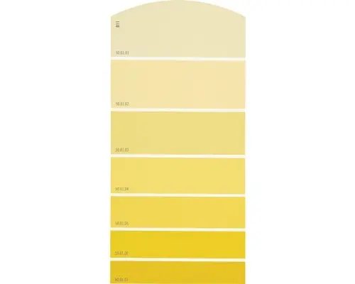 Farbmusterkarte B11 Farbwelt gelb 21x10 cm