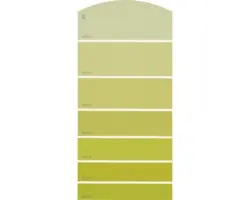 Farbmusterkarte B13 Farbwelt gelb 21x10 cm