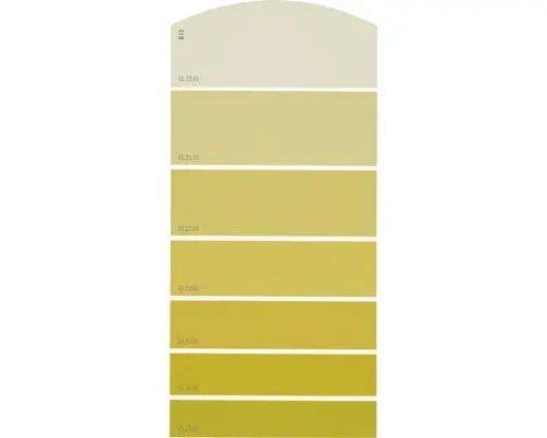 Farbmusterkarte B15 Farbwelt gelb 21x10 cm