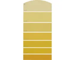 Farbmusterkarte B18 Farbwelt gelb 21x10 cm