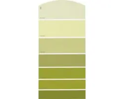 Farbmusterkarte B19 Farbwelt gelb 21x10 cm