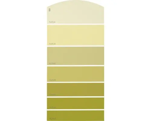 Farbmusterkarte B20 Farbwelt gelb 21x10 cm