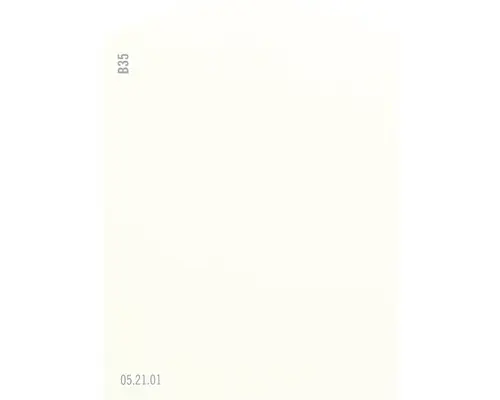 Farbmusterkarte B35 Off-White Farbwelt gelb 9,5x7 cm