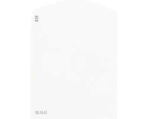 Farbmusterkarte B39 Off-White Farbwelt gelb 9,5x7 cm