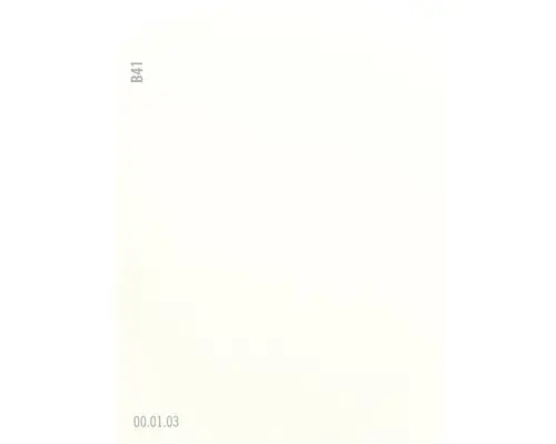 Farbmusterkarte B41 Off-White Farbwelt gelb 9,5x7 cm