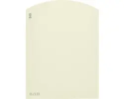 Farbmusterkarte B46 Off-White Farbwelt gelb 9,5x7 cm