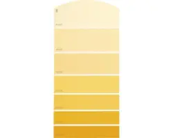 Farbmusterkarte C03 Farbwelt orange 21x10 cm