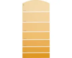 Farbmusterkarte C10 Farbwelt orange 21x10 cm