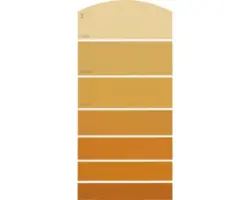 Farbmusterkarte C16 Farbwelt orange 21x10 cm