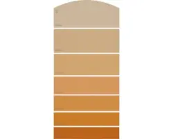 Farbmusterkarte C17 Farbwelt orange 21x10 cm