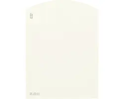 Farbmusterkarte C32 Off-White Farbwelt orange 9,5x7 cm