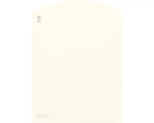 Farbmusterkarte C38 Off-White Farbwelt orange 9,5x7 cm