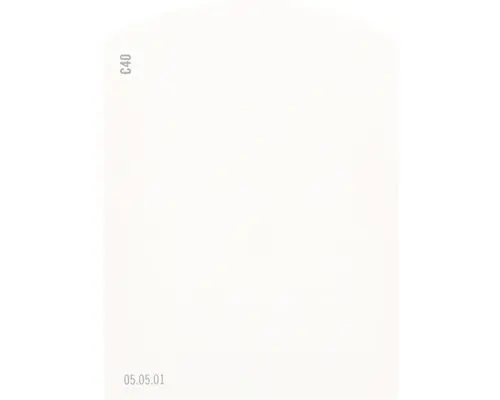 Farbmusterkarte C40 Off-White Farbwelt orange 9,5x7 cm