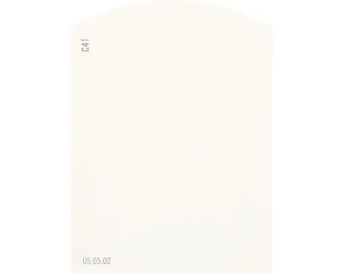Farbmusterkarte C41 Off-White Farbwelt orange 9,5x7 cm