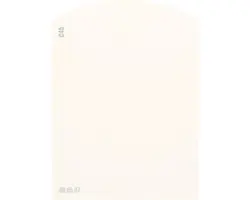 Farbmusterkarte C45 Off-White Farbwelt orange 9,5x7 cm