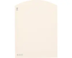 Farbmusterkarte C46 Off-White Farbwelt orange 9,5x7 cm