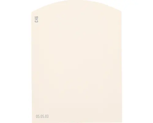 Farbmusterkarte C46 Off-White Farbwelt orange 9,5x7 cm